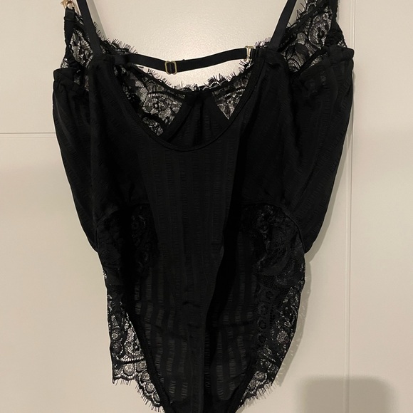 Gooseberry Intimates Black Bodysuit - Picture 2 of 5